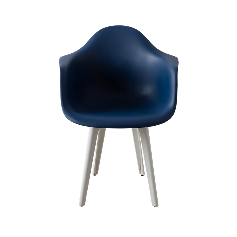 DERSTUHL Комплект стульев пластиковых 4 шт Plast White Eames (изображение №3)