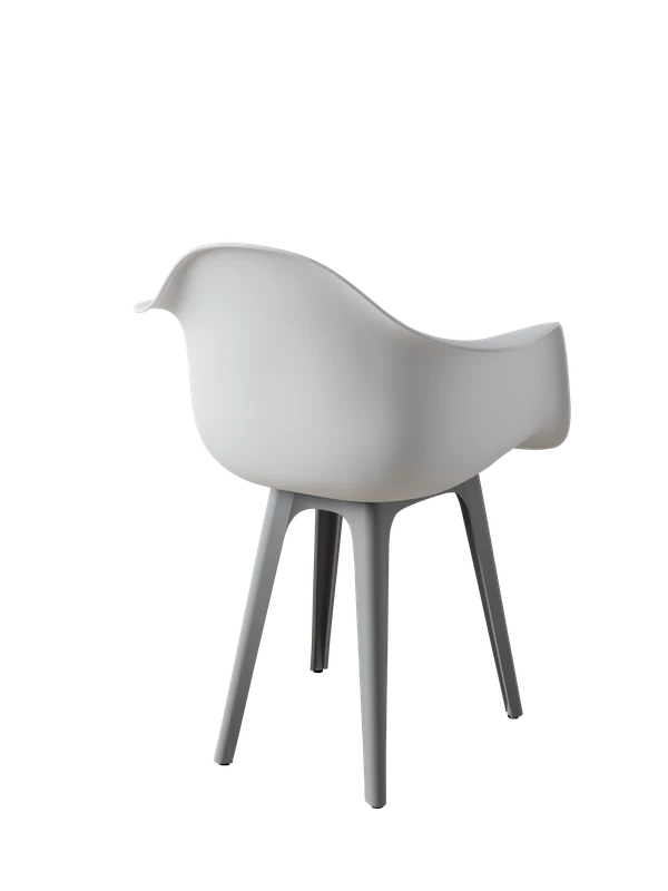 DERSTUHL Комплект стульев пластиковых 4 шт Plast Grey Eames (изображение №5)