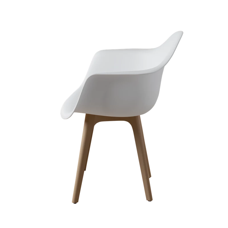DERSTUHL Комплект стульев пластиковых 4 шт Plast Dark Beige Eames (изображение №4)
