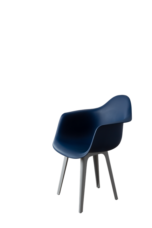 DERSTUHL Комплект стульев пластиковых 4 шт Plast Grey Eames