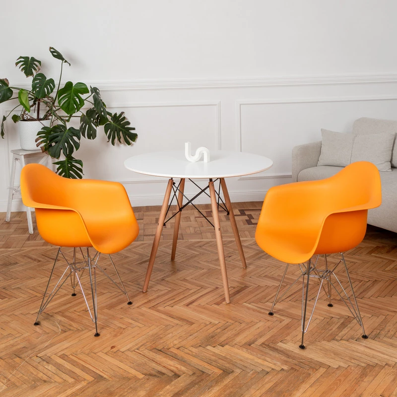 DERSTUHL Комплект стульев пластиковых 4 шт Chrom Eames (изображение №2)