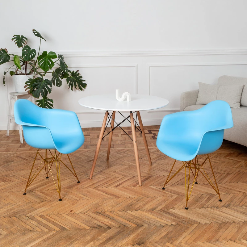 DERSTUHL Комплект стульев пластиковых 2 шт Gold Eames (изображение №2)