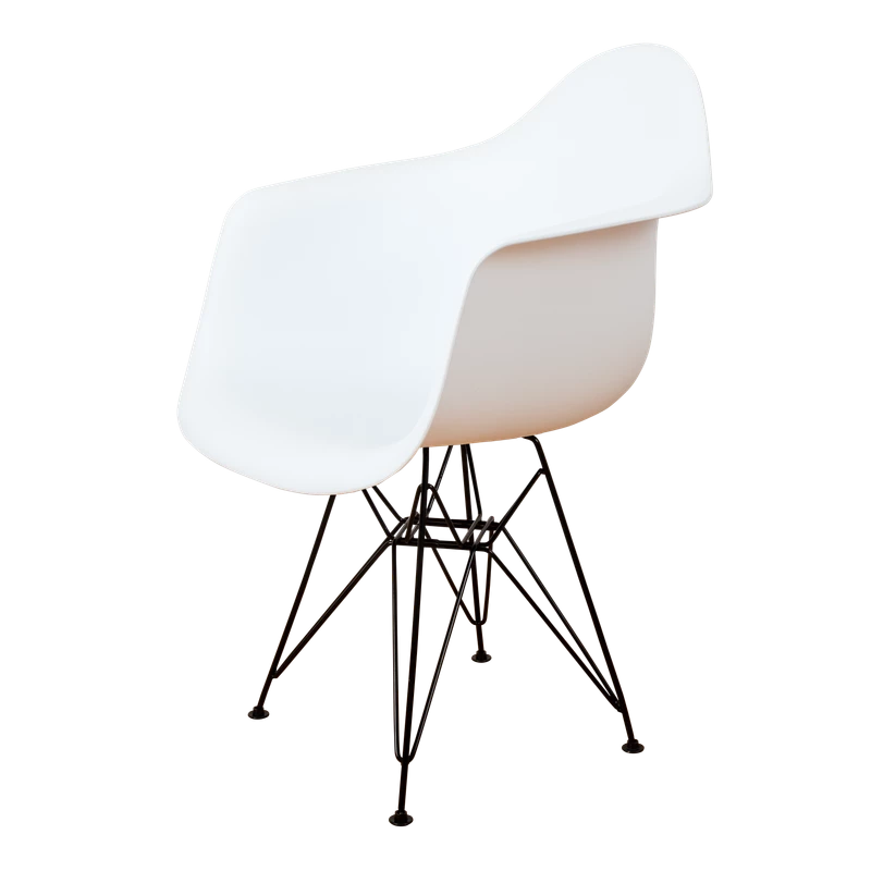 DERSTUHL Стул-кресло из пластика Black Eames (изображение №1)
