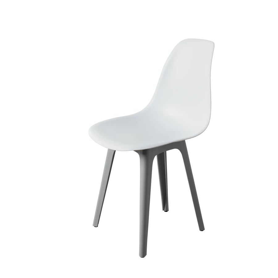 DERSTUHL Комплект стульев пластиковых 4 шт Plast Grey Eames (изображение №1)