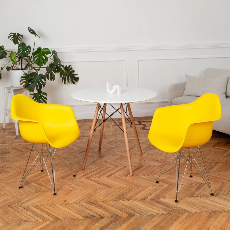DERSTUHL Комплект стульев пластиковых 2 шт Chrom Eames (изображение №2)