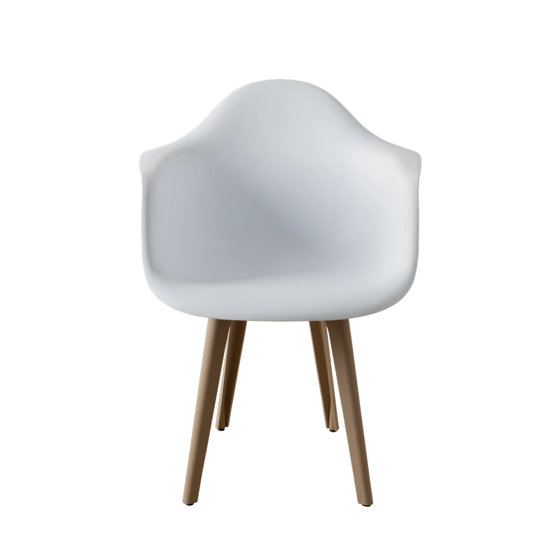 DERSTUHL Комплект стульев пластиковых 4 шт Plast Dark Beige Eames (изображение №3)