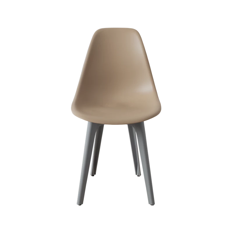 DERSTUHL Комплект стульев пластиковых 2 шт Plast Grey Eames (изображение №3)