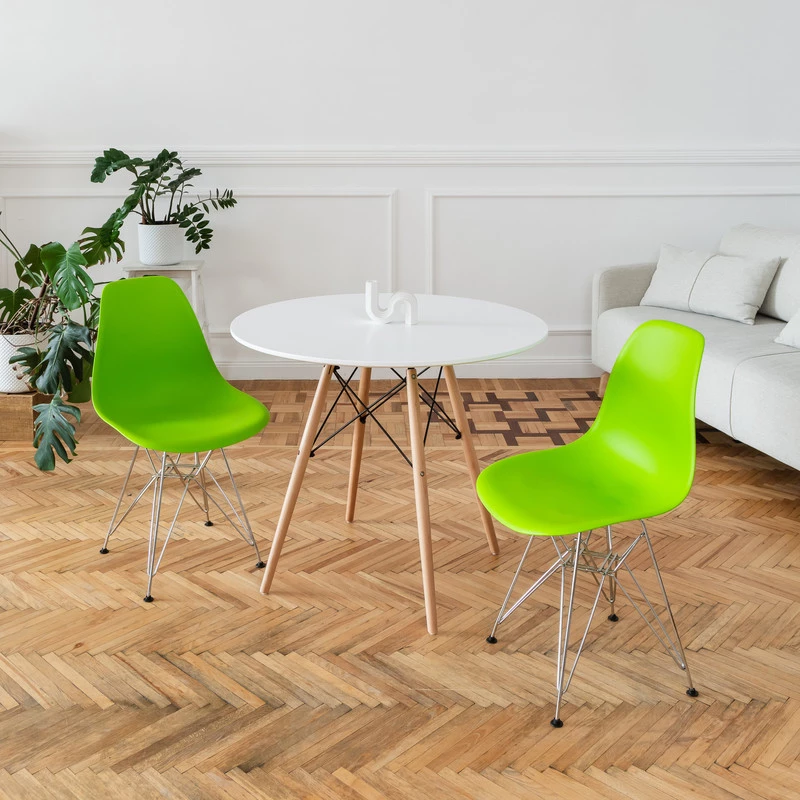 DERSTUHL Комплект стульев пластиковых 2 шт Chrom Eames (изображение №2)