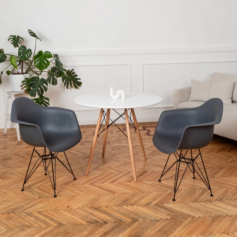 DERSTUHL Стул-кресло из пластика Black Eames (изображение №2)