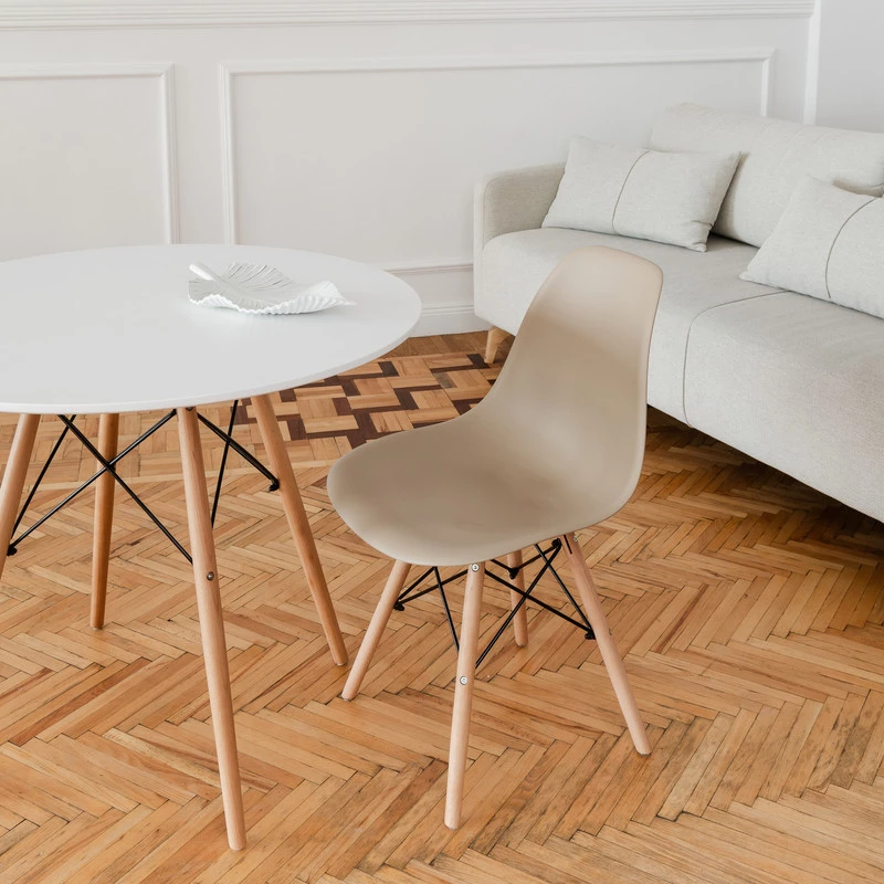 DERSTUHL Комплект стульев пластиковых 4 шт Wood Eames (изображение №6)