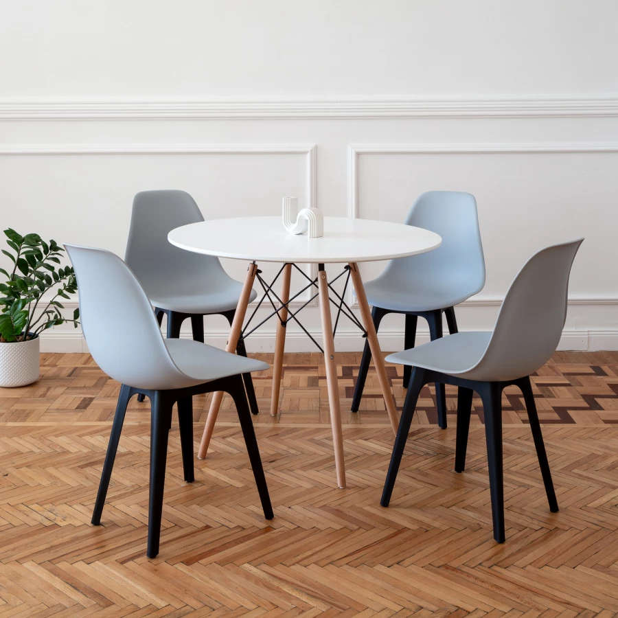 DERSTUHL Комплект стульев пластиковых 4 шт Plast Eames (изображение №7)