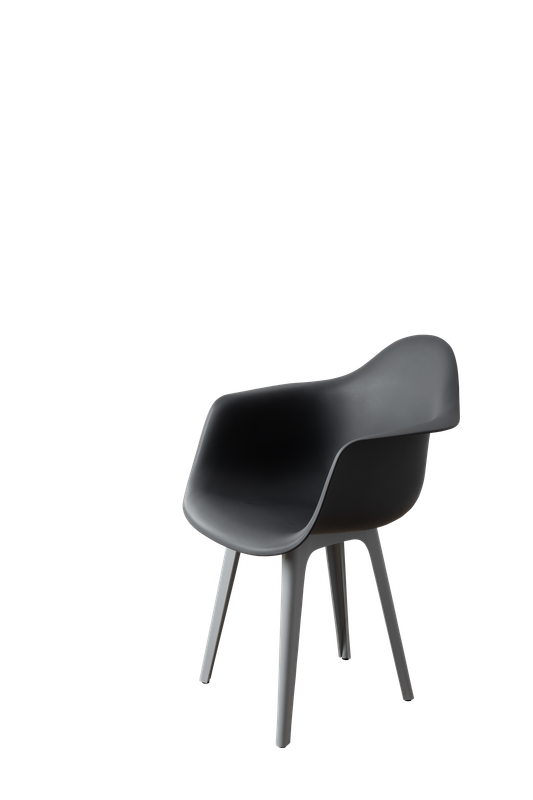 DERSTUHL Стул-кресло из пластика Plast Grey Eames