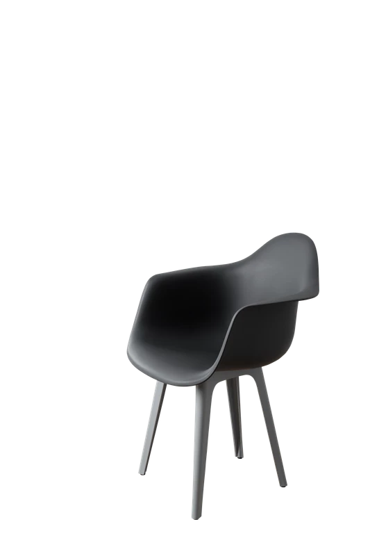 DERSTUHL Стул-кресло из пластика Plast Grey Eames (изображение №1)