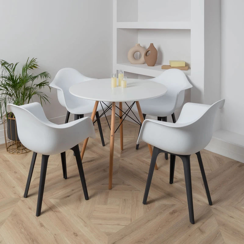 DERSTUHL Комплект стульев пластиковых 2 шт Plast Dark Grey Eames (изображение №2)