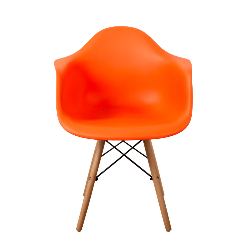 DERSTUHL Комплект стульев пластиковых 2 шт Wood Eames (изображение №3)