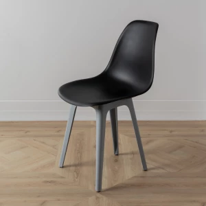 Второе фото. DERSTUHL Комплект стульев пластиковых 2 шт Plast Grey Eames