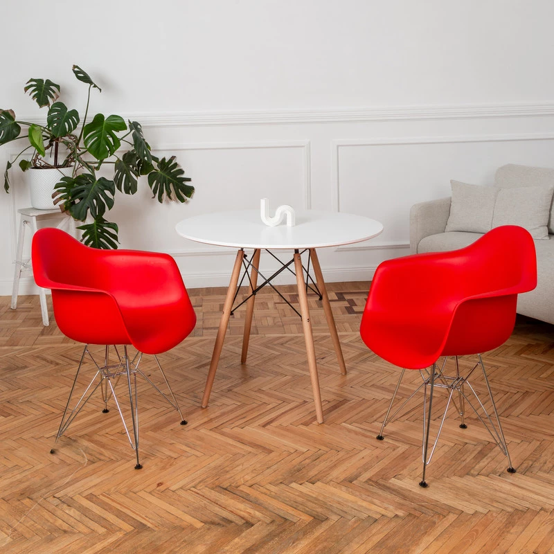 DERSTUHL Комплект стульев пластиковых 2 шт Chrom Eames (изображение №2)