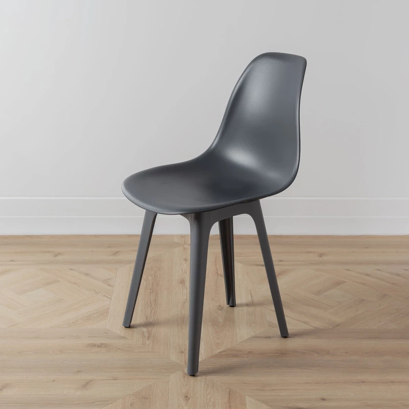 DERSTUHL Комплект стульев пластиковых 4 шт Plast Dark Grey Eames (изображение №7)