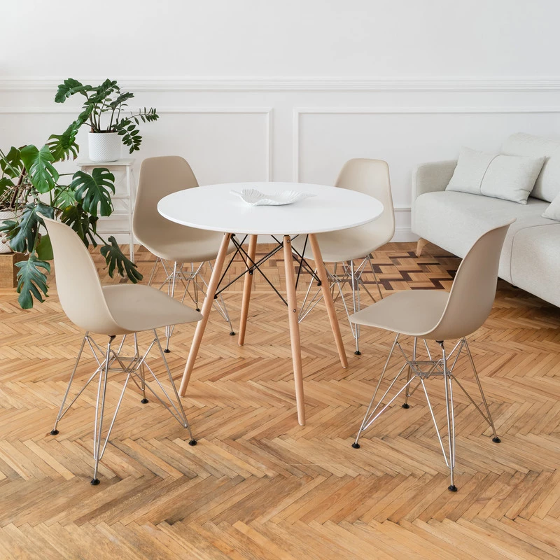 DERSTUHL Комплект стульев пластиковых 2 шт Chrom Eames (изображение №2)