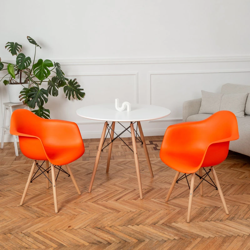 DERSTUHL Комплект стульев пластиковых 2 шт Wood Eames (изображение №2)