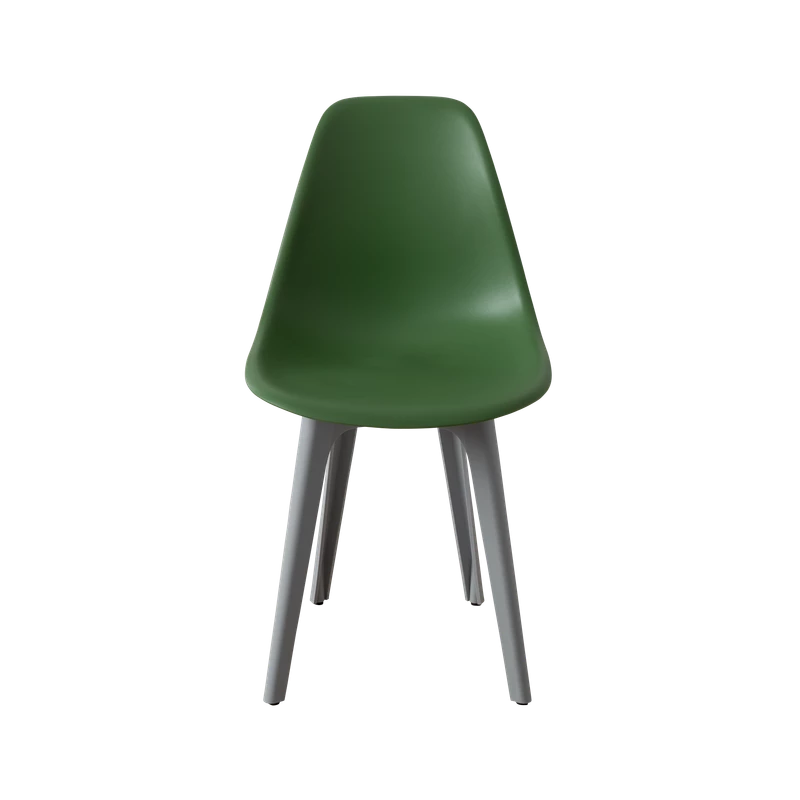 DERSTUHL Комплект стульев пластиковых 4 шт Plast Grey Eames (изображение №3)