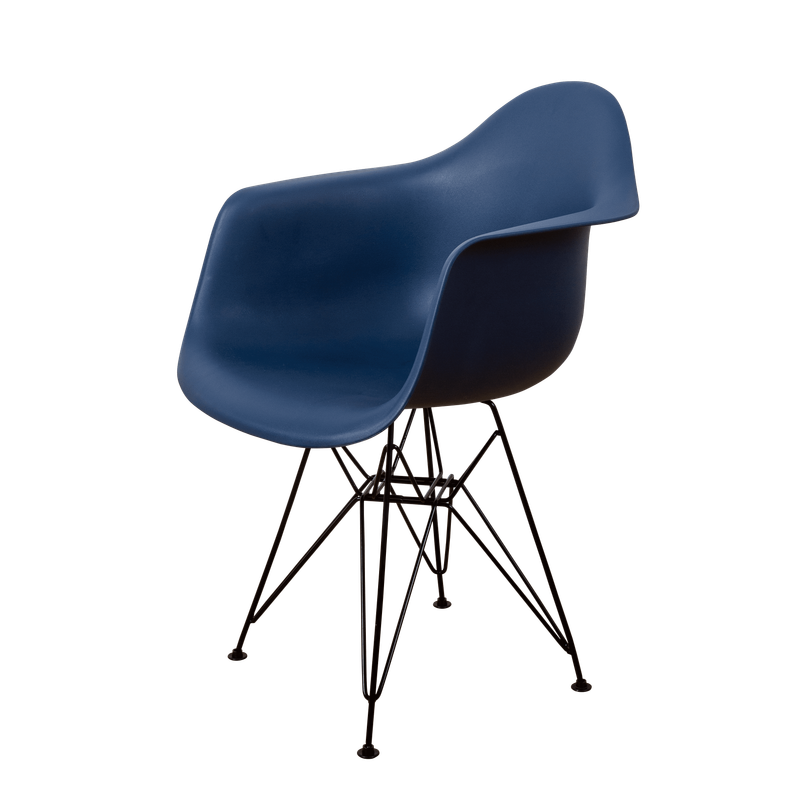 DERSTUHL Комплект стульев пластиковых 4 шт Black Eames