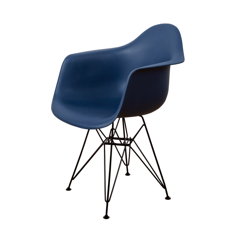 DERSTUHL Комплект стульев пластиковых 4 шт Black Eames (изображение №1)