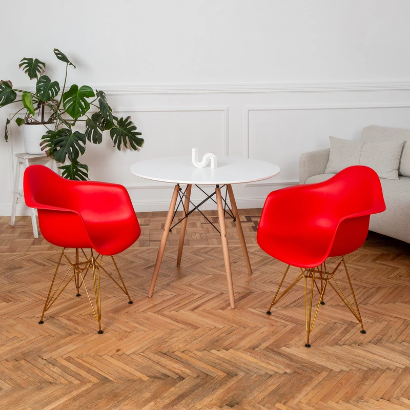 DERSTUHL Комплект стульев пластиковых 2 шт Gold Eames (изображение №2)