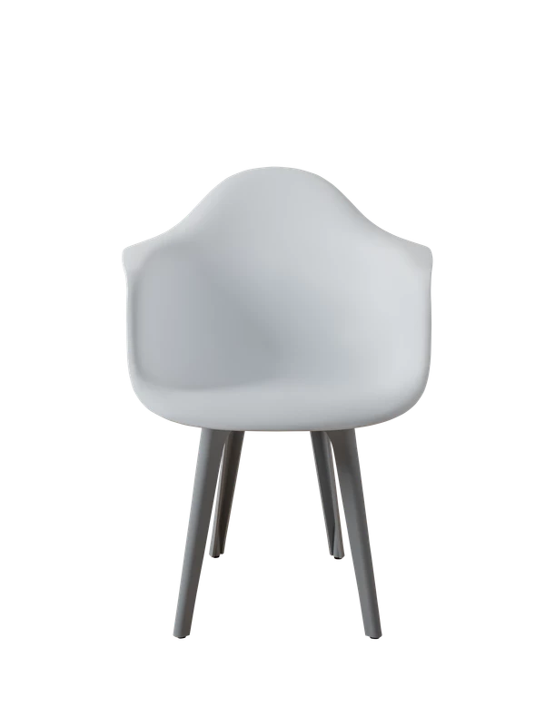 DERSTUHL Комплект стульев пластиковых 4 шт Plast Grey Eames (изображение №3)