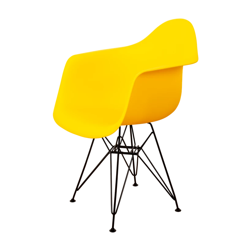 DERSTUHL Стул-кресло из пластика Black Eames (изображение №1)