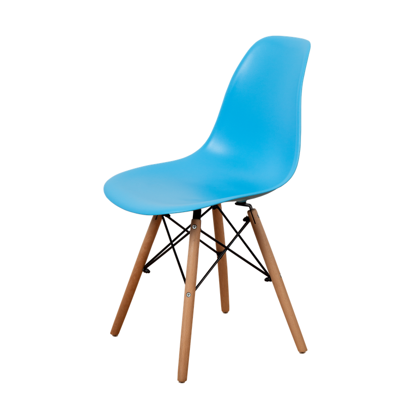 DERSTUHL Комплект стульев пластиковых 4 шт Wood Eames