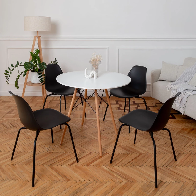 DERSTUHL Комплект стульев пластиковых 2 шт Elegant Black Eames (изображение №2)