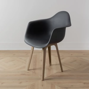 Второе фото. DERSTUHL Комплект стульев пластиковых 2 шт Plast Dark Beige Eames