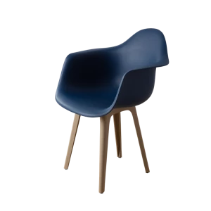 DERSTUHL Комплект стульев пластиковых 4 шт Plast Dark Beige Eames