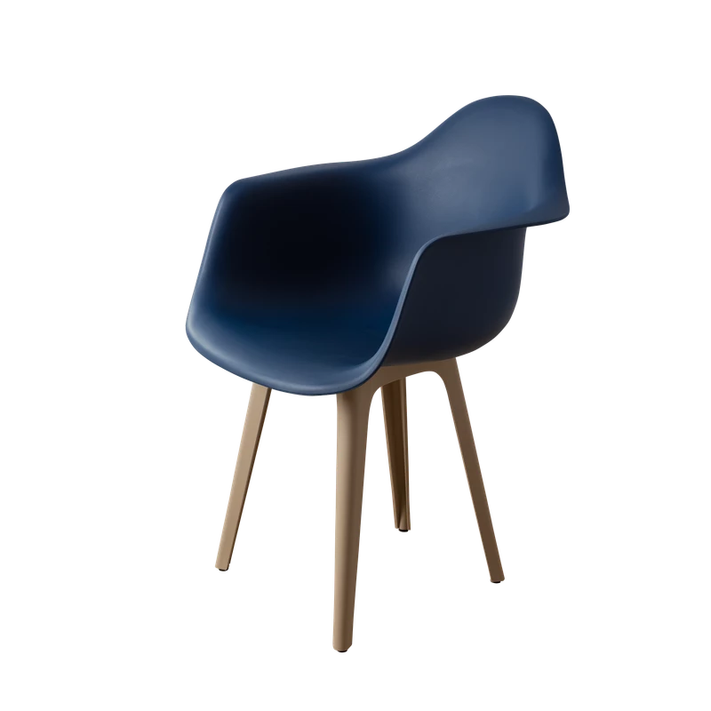 DERSTUHL Стул-кресло из пластика Plast Dark Beige Eames (изображение №1)