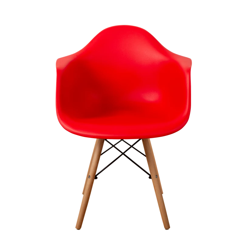 DERSTUHL Комплект стульев пластиковых 2 шт Wood Eames (изображение №3)
