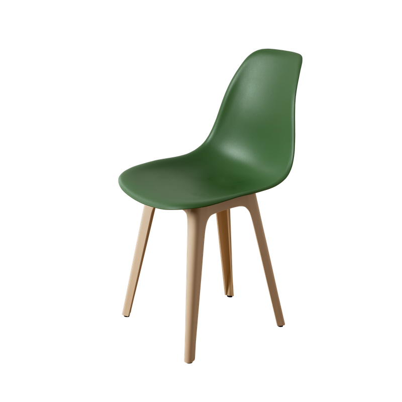 DERSTUHL Комплект стульев пластиковых 2 шт Plast Beige Eames