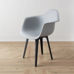 Второе фото. DERSTUHL Стул-кресло из пластика Plast Dark Grey Eames
