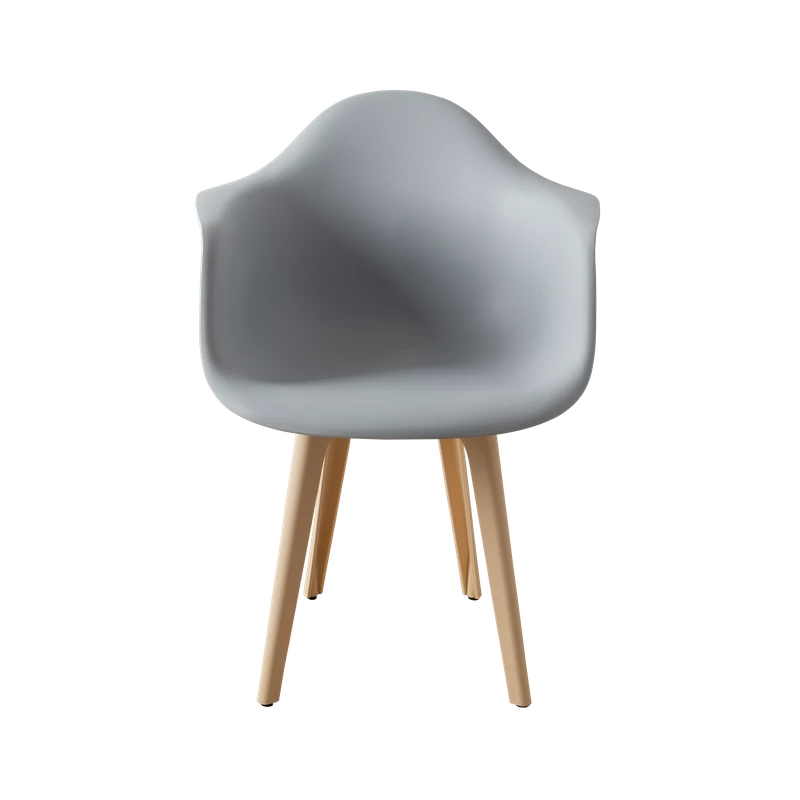 DERSTUHL Стул-кресло из пластика Plast Beige Eames (изображение №3)