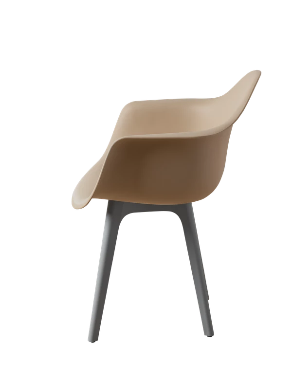 DERSTUHL Комплект стульев пластиковых 4 шт Plast Grey Eames (изображение №4)