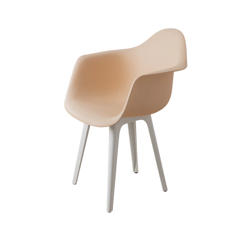 DERSTUHL Комплект стульев пластиковых 4 шт Plast White Eames (изображение №1)