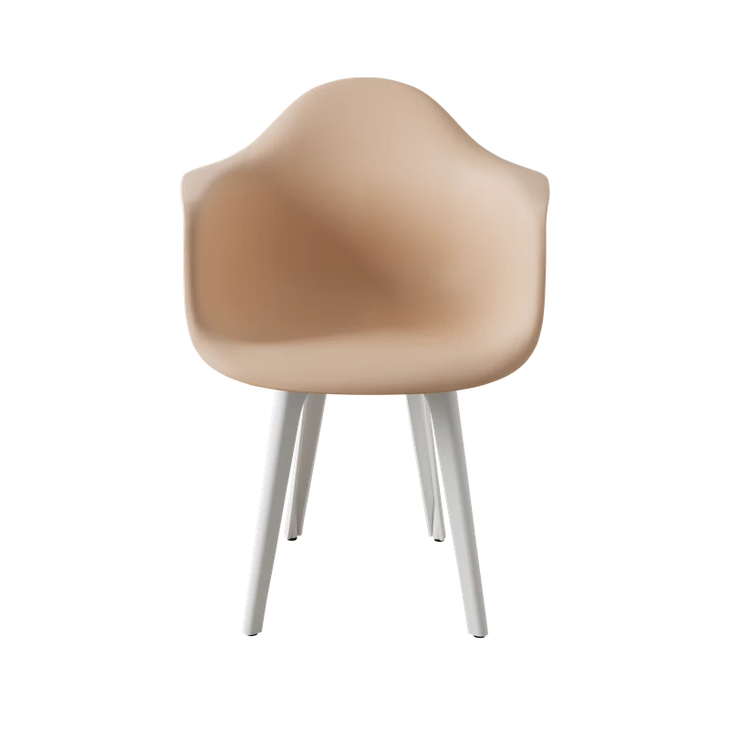 DERSTUHL Комплект стульев пластиковых 4 шт Plast White Eames (изображение №3)