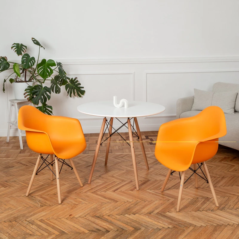 DERSTUHL Комплект стульев пластиковых 2 шт Wood Eames (изображение №2)