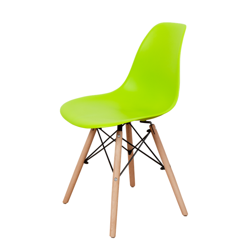DERSTUHL Комплект стульев пластиковых 4 шт Wood Eames