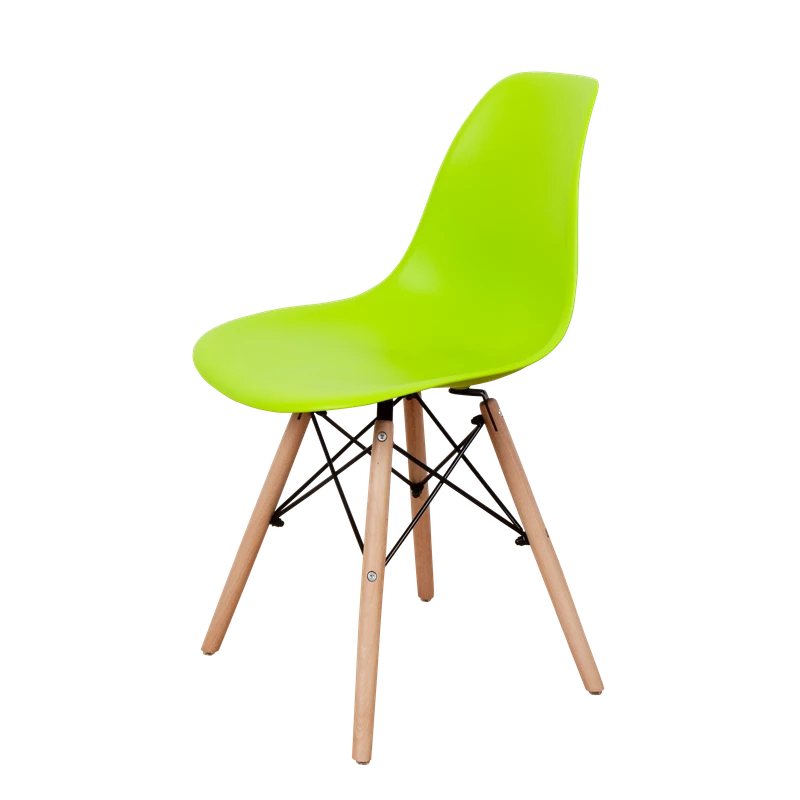 DERSTUHL Комплект стульев пластиковых 4 шт Wood Eames (изображение №1)