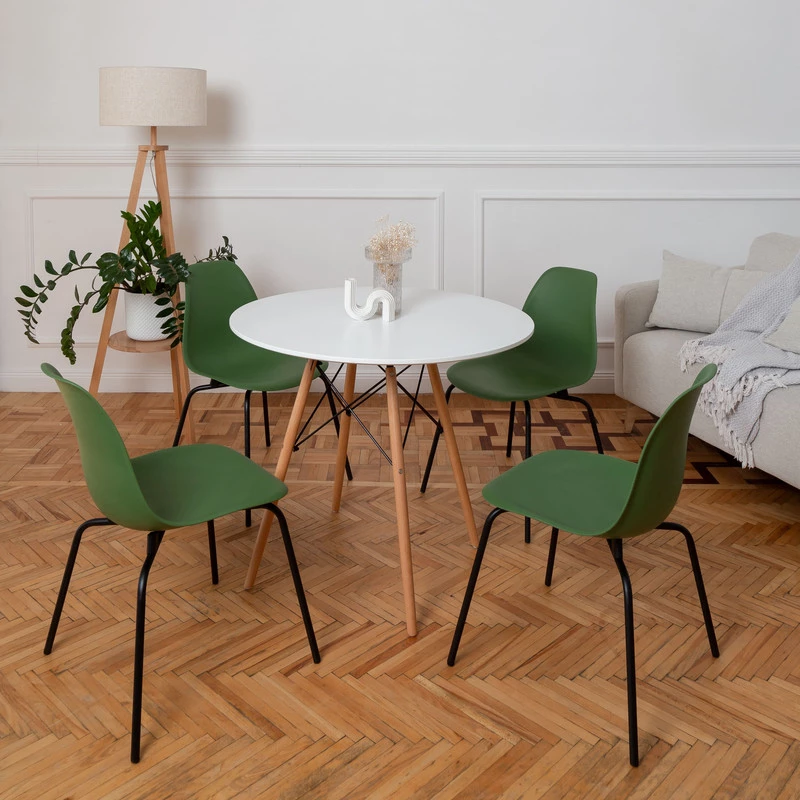 DERSTUHL Комплект стульев пластиковых 2 шт Elegant Black Eames (изображение №2)