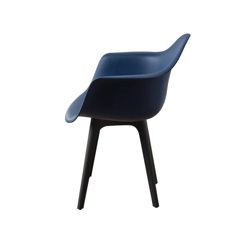 DERSTUHL Комплект стульев пластиковых 2 шт Plast Dark Grey Eames (изображение №4)