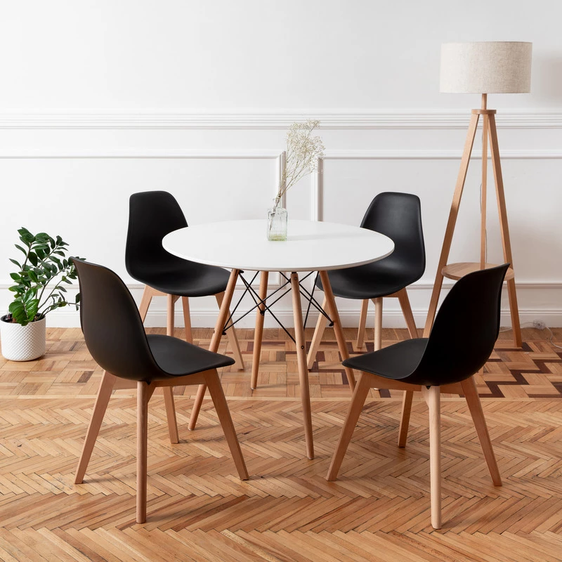 DERSTUHL Комплект стульев пластиковых 4 шт Grand Wood Eames (изображение №2)