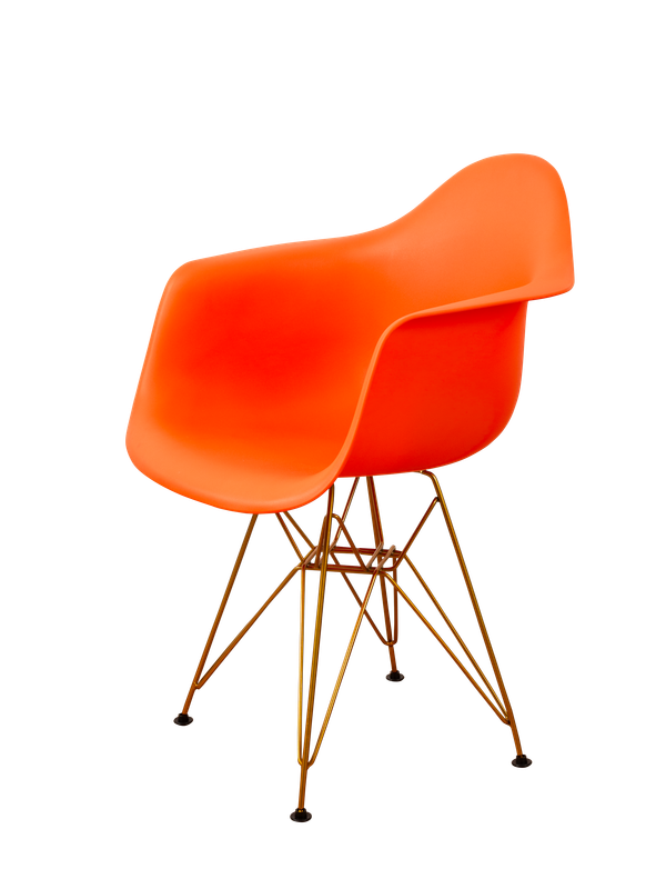 DERSTUHL Комплект стульев пластиковых 4 шт Gold Eames