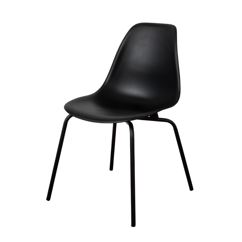 DERSTUHL Комплект стульев пластиковых 2 шт Elegant Black Eames